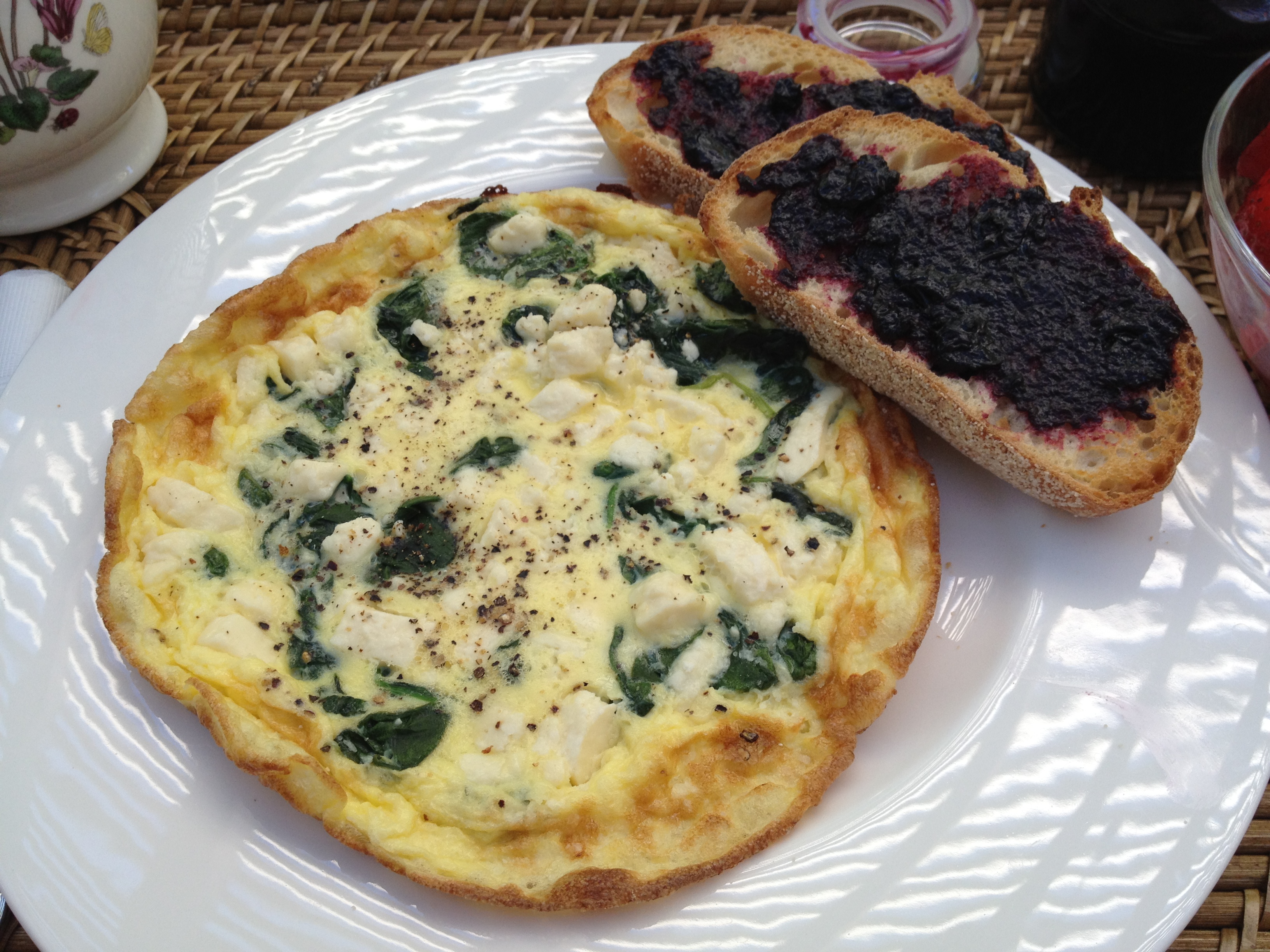 Spinach Feta Cheese Frittata: Recipe - Finding Our Way Now